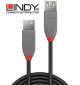 Lindy 36700 przedłużacz USB A 2.0 Anthra Line - 0.2 m