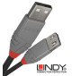 Lindy 36703 przedłużacz USB A 2.0 Anthra Line - 2 m