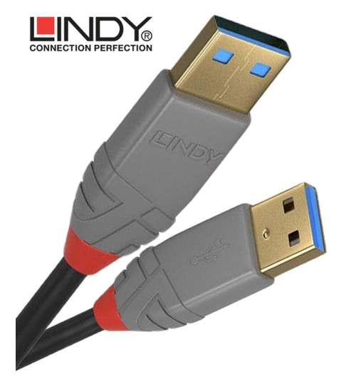 Lindy 36750 kabel USB 3.0 A – A Anthra Line  - 0.5 m