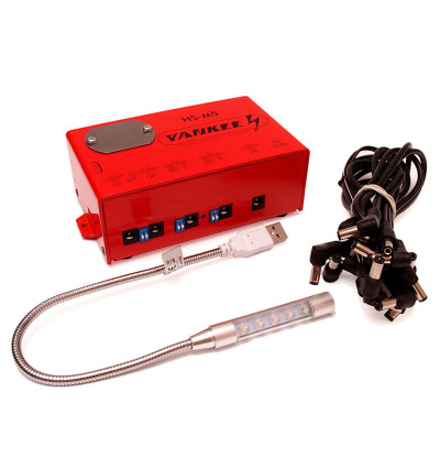 Yankee HS-M5 - Zasilacz do efektów gitarowych z 5 sekcjami 6V, 9V, 12V, 15V, 18V, 24V + USB