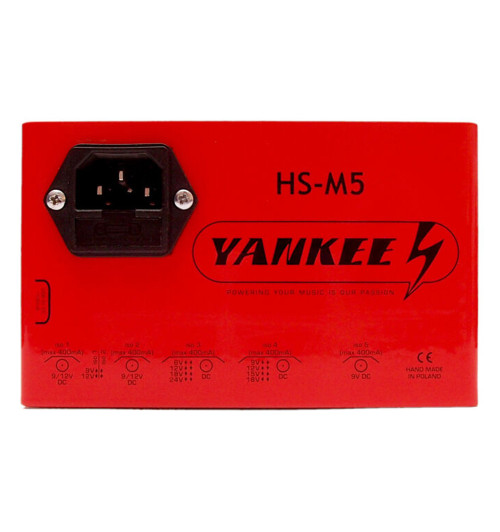 Yankee HS-M5 - Zasilacz do efektów gitarowych z 5 sekcjami 6V, 9V, 12V, 15V, 18V, 24V + USB