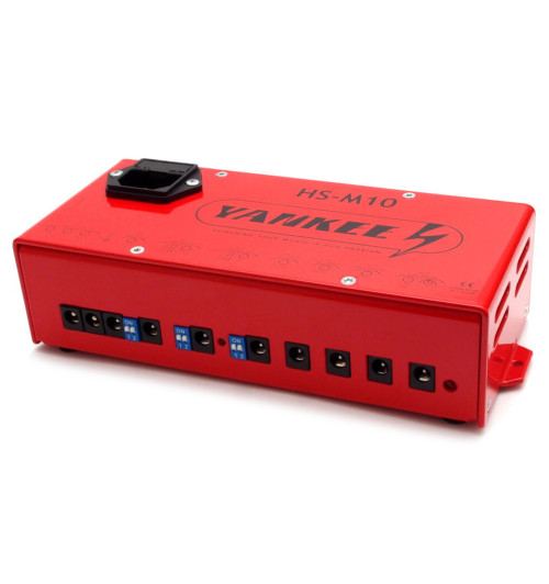 Yankee HS-M10 - Profesjonalny zasilacz do efektów gitarowych z 8 sekcjami, SAG + USB