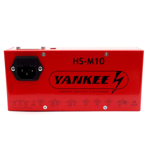 Yankee HS-M10 - Profesjonalny zasilacz do efektów gitarowych z 8 sekcjami, SAG + USB