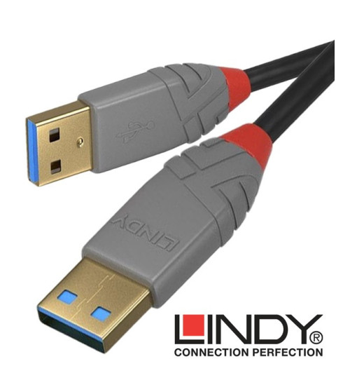 Lindy 36753 kabel USB 3.0 A – A Anthra Line  - 3 m