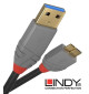 Lindy 36765 kabel USB 3.0 A – micro B Anthra Line  - 0.5 m