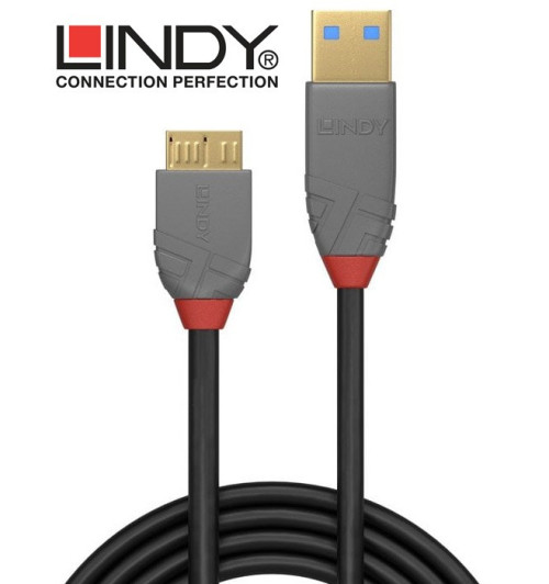 Lindy 36767 kabel USB 3.0 A – micro B Anthra Line  - 2 m