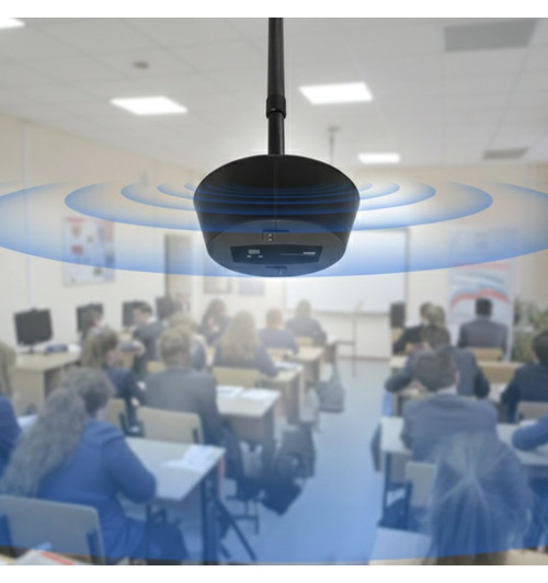 Tonsil PS410A - Wiszący aktywny głośnik sufitowy Bluetooth 360° iTeach 4x10W + mikrofon bezprzewodowy