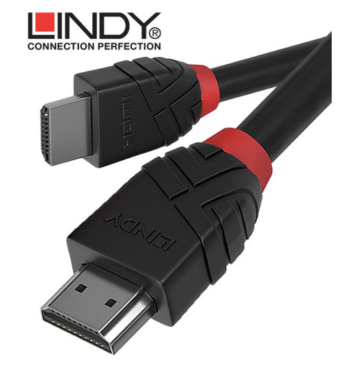 Lindy 36473 - Kabel HDMI 2.0 High Speed Black Line - 3m