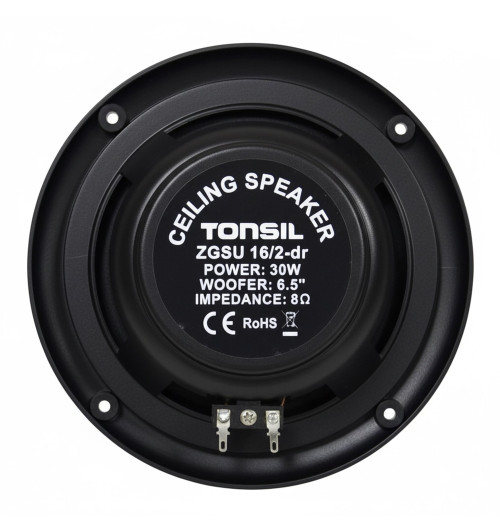 Tonsil ZGSU 16/2-DR Czarny - Wodoodporny głośnik sufitowy