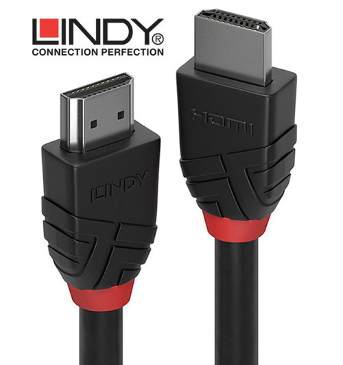 Lindy 36474 - Kabel HDMI 2.0 High Speed Black Line - 5m