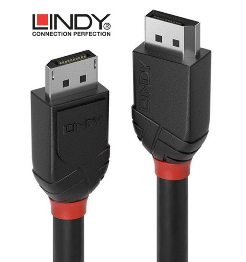 Lindy Black Line 36490 - Kabel DisplayPort 1.2 – 0.5m