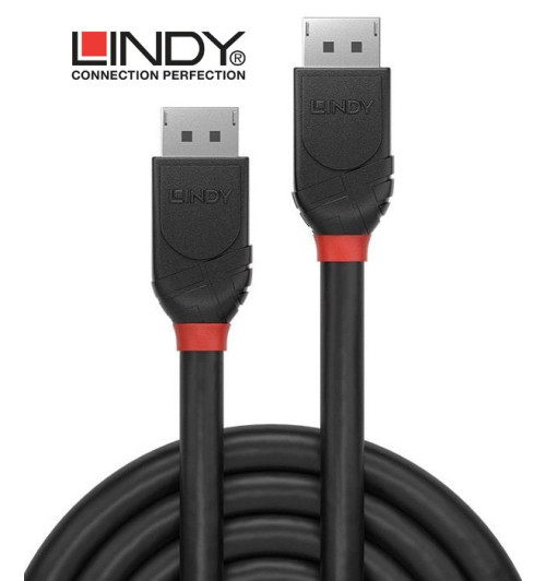 Lindy Black Line 36491 - Kabel DisplayPort 1.2 – 1m