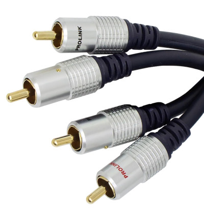 Prolink NB 427 Navy Blue - Kabel interkonekt stereo audio 2x RCA - 2x RCA
