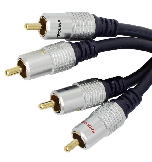 Prolink NB 427 Navy Blue - Kabel interkonekt stereo audio 2x RCA - 2x RCA