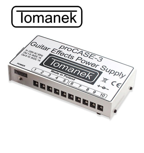 Tomanek ProCASE-3 - Zasilacz 9V DC do efektów gitarowych