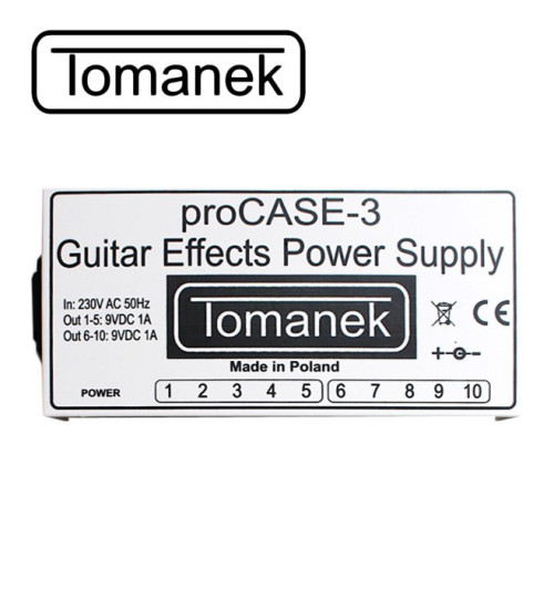 Tomanek ProCASE-3 - Zasilacz 9V DC do efektów gitarowych