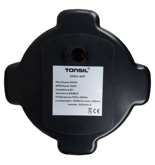 Tonsil ZGSU 50P - Głośnik instalacyjny sufitowy 8 Ohm
