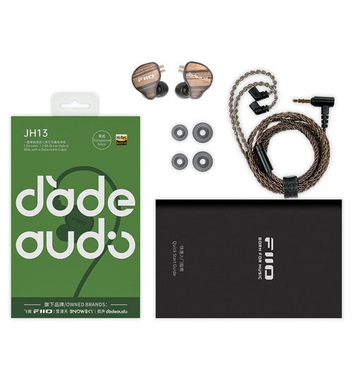 FiiO x JadeAudio JH13 - Hybrydowe słuchawki dokanałowe IEM Hi-Res Audio