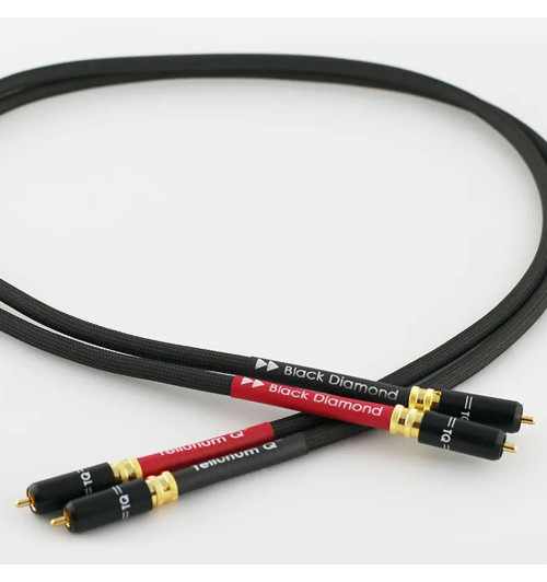 Tellurium Q Black Diamond RCA - Para kabli interkonekt audio RCA - RCA