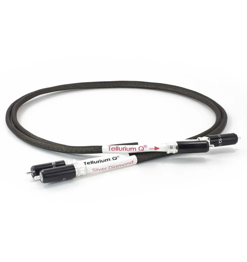 Tellurium Q Silver Diamond RCA - Para kabli interkonekt audio RCA - RCA