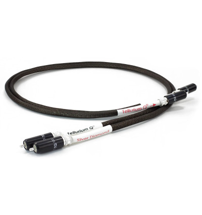 Tellurium Q Silver Diamond RCA - Para kabli interkonekt audio RCA - RCA
