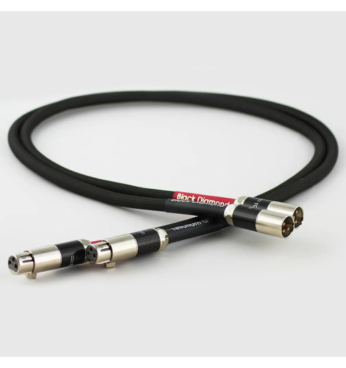 Tellurium Q Black Diamond XLR - Para zbalansowanych kabli interkonekt audio XLR - XLR