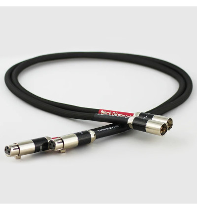 Tellurium Q Black Diamond XLR - Para zbalansowanych kabli interkonekt audio XLR - XLR