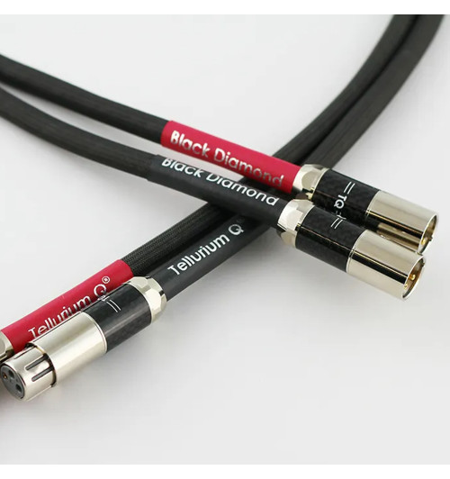 Tellurium Q Black Diamond XLR - Para zbalansowanych kabli interkonekt audio XLR - XLR