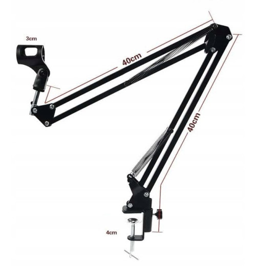 Mikrofon Novox NC-1 Game + statyw biurkowy + pop filtr + kosz antywibracyjny