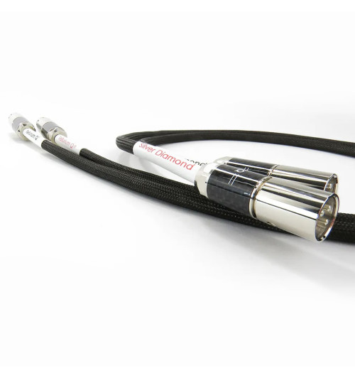 Tellurium Q Silver Diamond XLR - Para zbalansowanych kabli interkonekt audio XLR - XLR