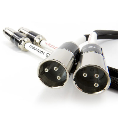 Tellurium Q Silver Diamond XLR - Para zbalansowanych kabli interkonekt audio XLR - XLR