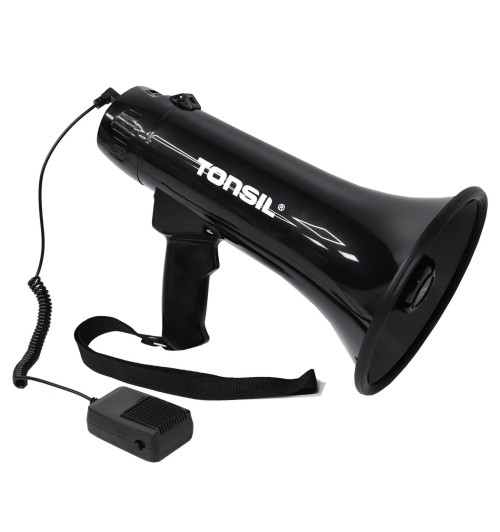 Tonsil TE 20/18 - Megafon z akumulatorem, Bluetooth, MP3, USB, SD, syreną i nagrywaniem
