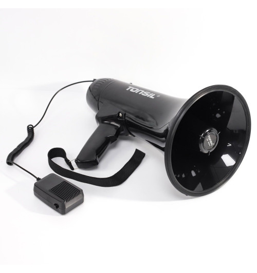 Tonsil TE 20/18 - Megafon z akumulatorem, Bluetooth, MP3, USB, SD, syreną i nagrywaniem