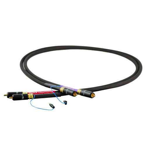 Tellurium Q Black Diamond Turntable RCA - Kabel gramofonowy 2x RCA - 2x RCA z uziemieniem