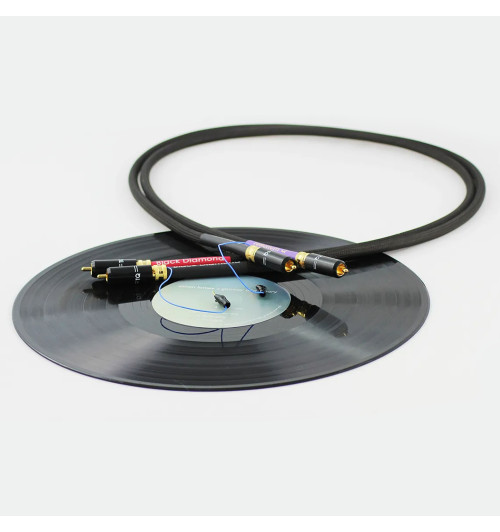 Tellurium Q Black Diamond Turntable RCA - Kabel gramofonowy 2x RCA - 2x RCA z uziemieniem