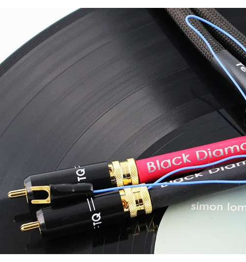 Tellurium Q Black Diamond Turntable RCA - Kabel gramofonowy 2x RCA - 2x RCA z uziemieniem