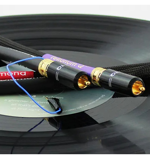 Tellurium Q Black Diamond Turntable RCA - Kabel gramofonowy 2x RCA - 2x RCA z uziemieniem