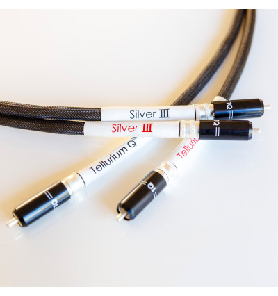 Tellurium Q Silver III RCA - Para kabli interkonekt audio RCA - RCA