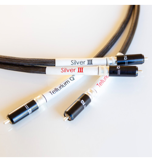 Tellurium Q Silver III RCA - Para kabli interkonekt audio RCA - RCA