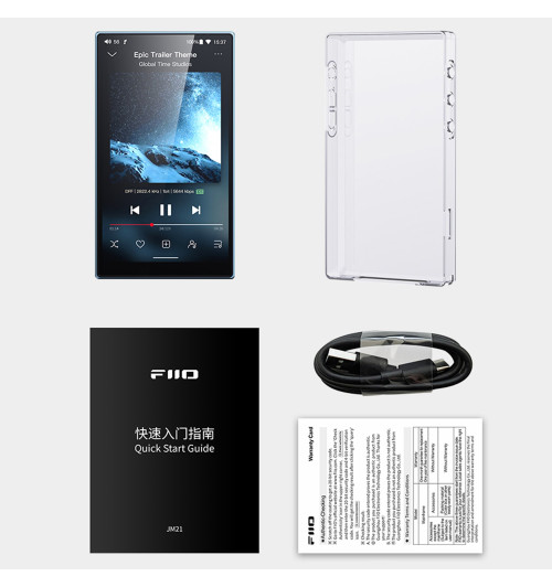 FiiO JM21 - Przenośny odtwarzacz muzyczny Hi-Res z Android 13 i Bluetooth 5.0