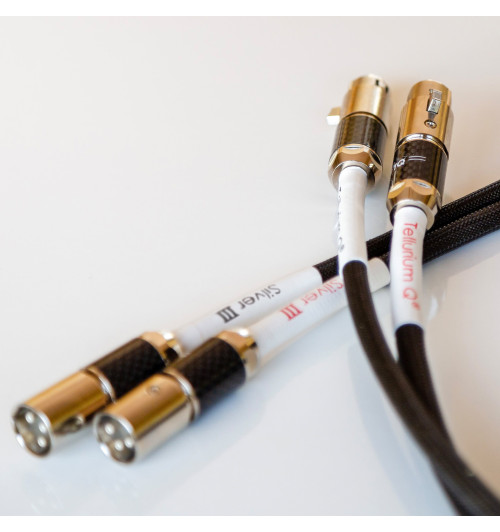 Tellurium Q Silver III XLR - Para zbalansowanych kabli interkonekt audio XLR - XLR