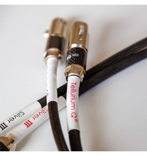 Tellurium Q Silver III XLR - Para zbalansowanych kabli interkonekt audio XLR - XLR