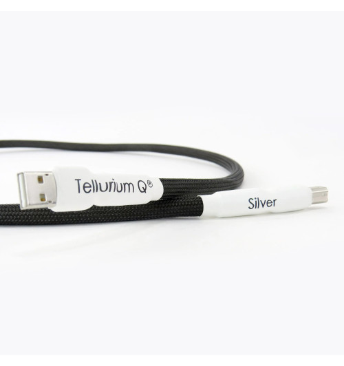 Tellurium Q Silver Diamond Waveform HF USB - Profesjonalny kabel USB-A do USB-B