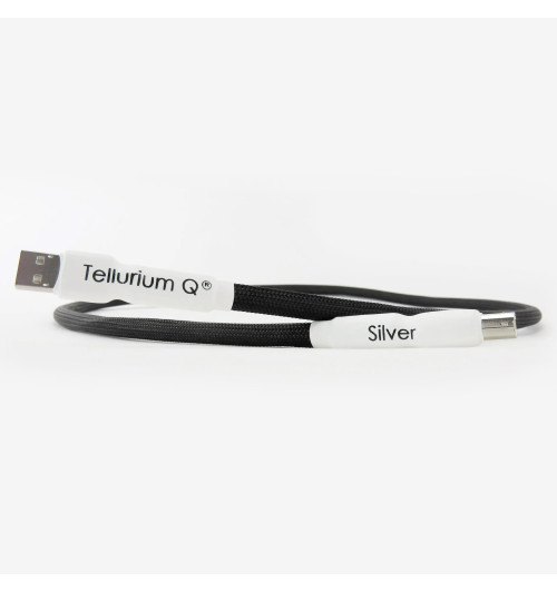 Tellurium Q Silver Diamond Waveform HF USB - Profesjonalny kabel USB-A do USB-B