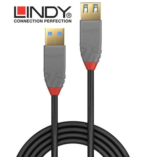 Lindy 36761 - Przedłużacz USB 3.0 A - A Anthra Line – 1m