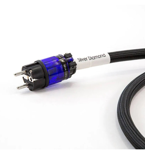 Tellurium Q Silver Diamond Power - Profesjonalny kabel zasilający Schuko - IEC