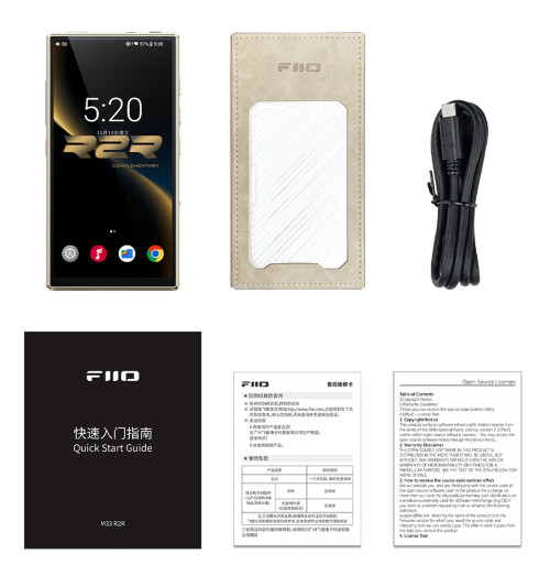 FiiO M33 R2R - Przenośny odtwarzacz muzyczny DAP Hi-Res Audio z Android, Bluetooth 5.0 i Wi-Fi