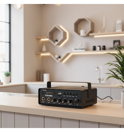 Tonsil SA-30BT - Wzmacniacz instalacyjny stereo 1-strefowy z Bluetooth i USB