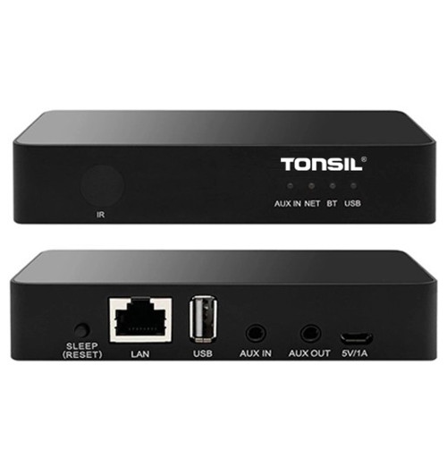 Tonsil WS-1602 - Odtwarzacz sieciowy / streamer Wi-Fi, Multiroom, Bluetooth