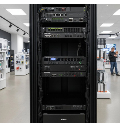 Tonsil WL-180W - 6-strefowy wzmacniacz instalacyjny 70V/100V z Bluetooth